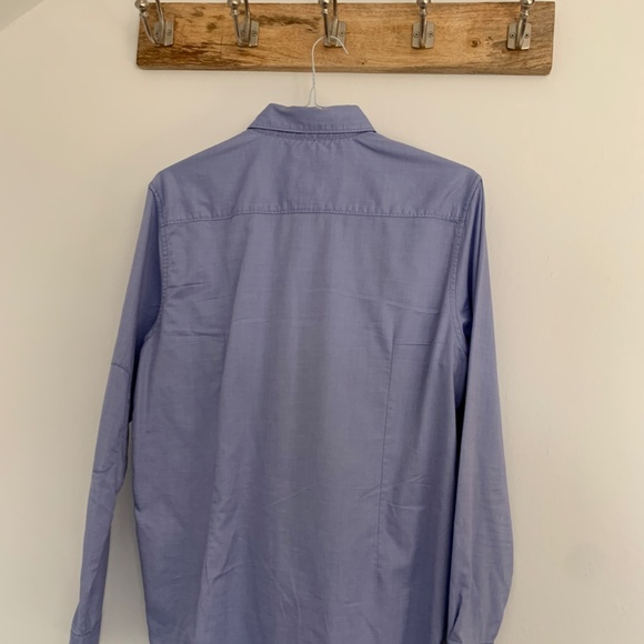 Thaddeus Casual Dress Shirt M Blue - Picture 2 of 3